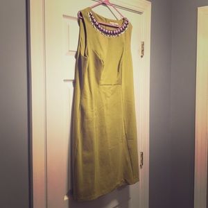 Boden 16R olive green dress - never worn